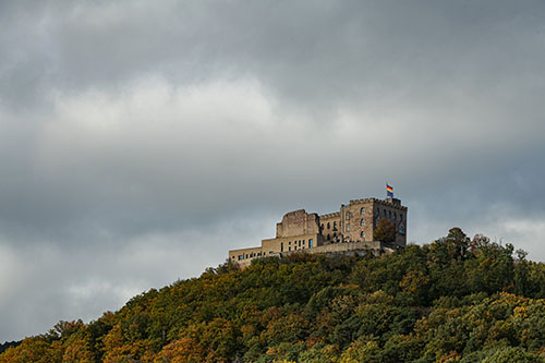 Hambacher Schloss- Hambach Castle on cloudy day